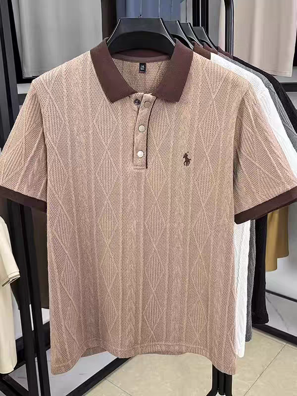 Ashen Crest Knit Polo