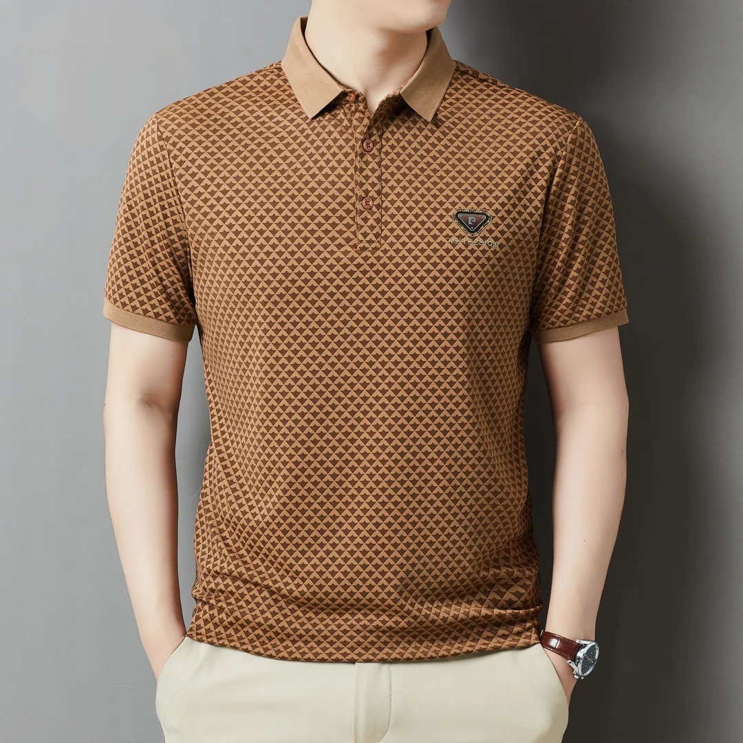 DiamondCrest Luxe Polo T-Shirt