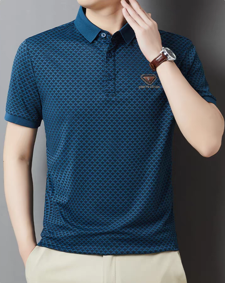 DiamondCrest Luxe Polo T-Shirt